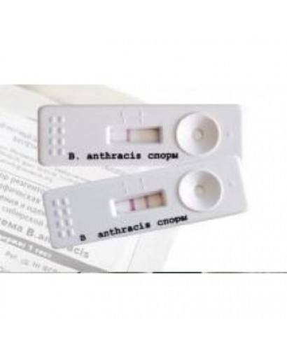 Набор реагентов для иммунохроматографического экспресс-выявления и идентификации  спор возбудителя сибирской язвы «ИХ тест B.anthracis» 1 тест. 
